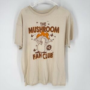 Cream Mushroom Fan Club Kids T-Shirt